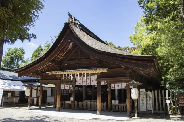 愛知県犬山市にある大縣神社の拝殿